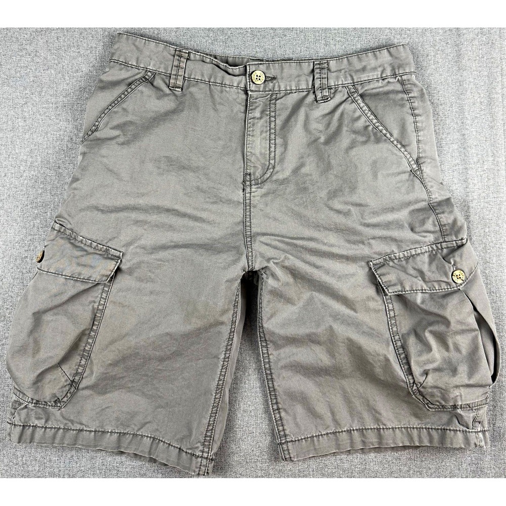 Lucky Brand Mens Size 16 Cargo Shorts Gray Cotton Utility Hiking Casual